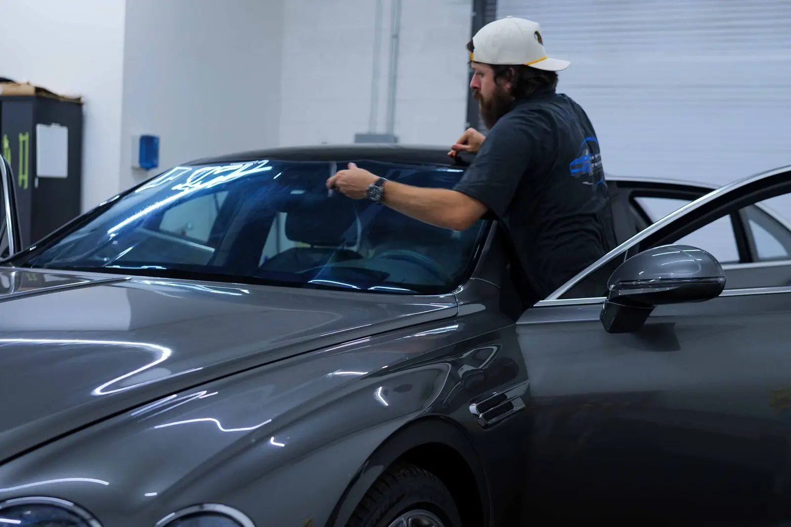 Bentley Flying Spur ceramic tint install, photo 5