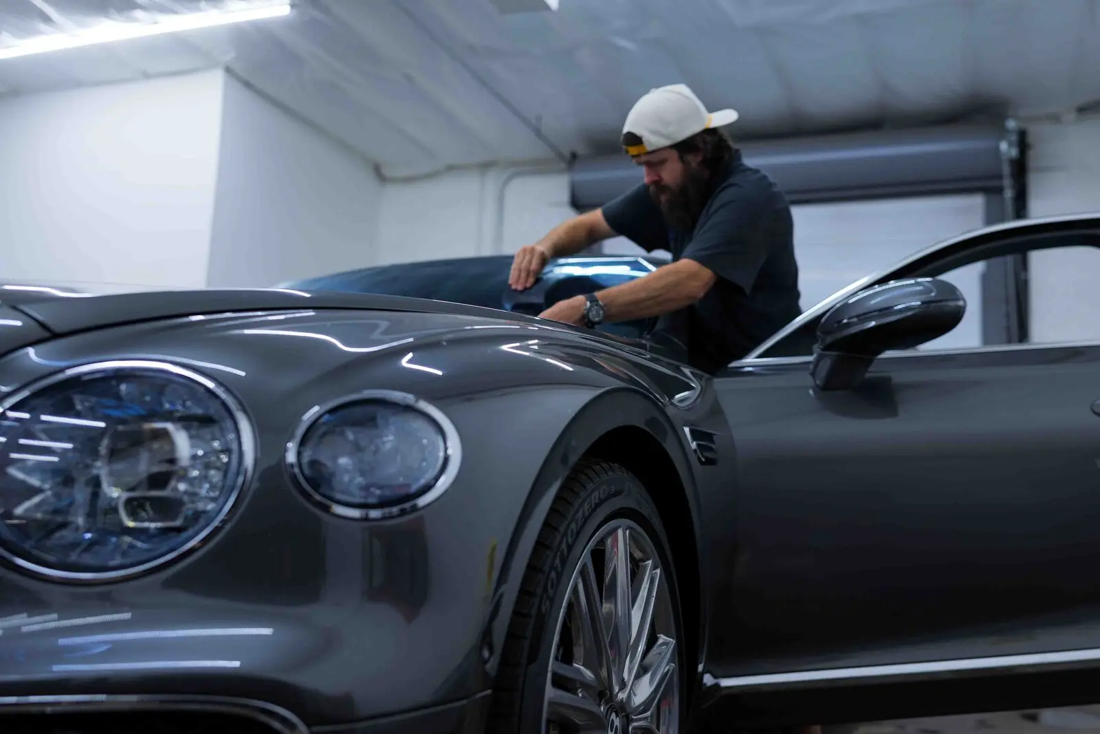 Bentley Flying Spur ceramic tint install, photo 6